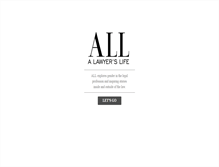 Tablet Screenshot of alawyerslife.com